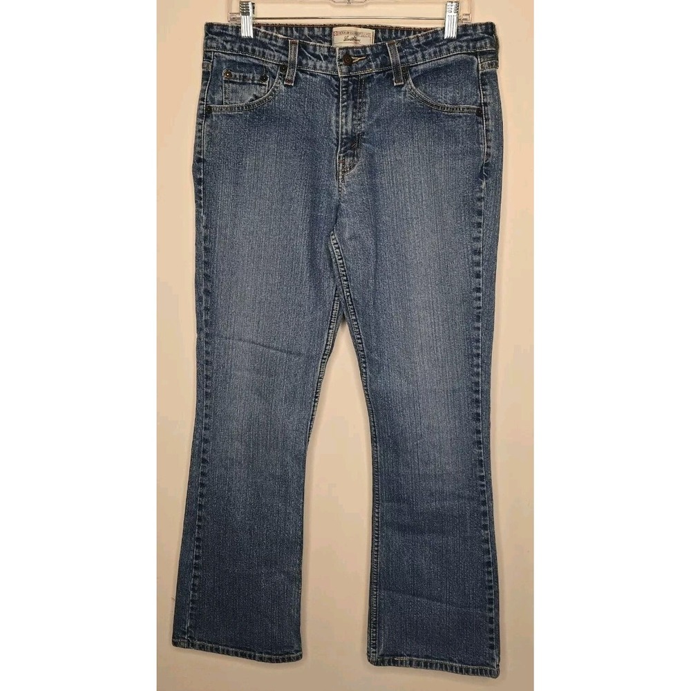 Levi Strauss‎ Jeans Womens 12 Blue Stretch Low Rise Bootcut Medium Wash Denim